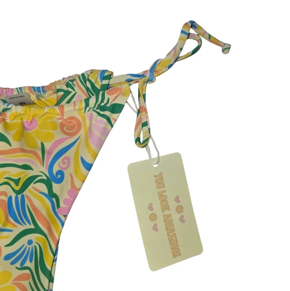 Aurelle NWT! MARSEILLE Tie Bikini Top And Bottom Set - Picture 6 of 11
